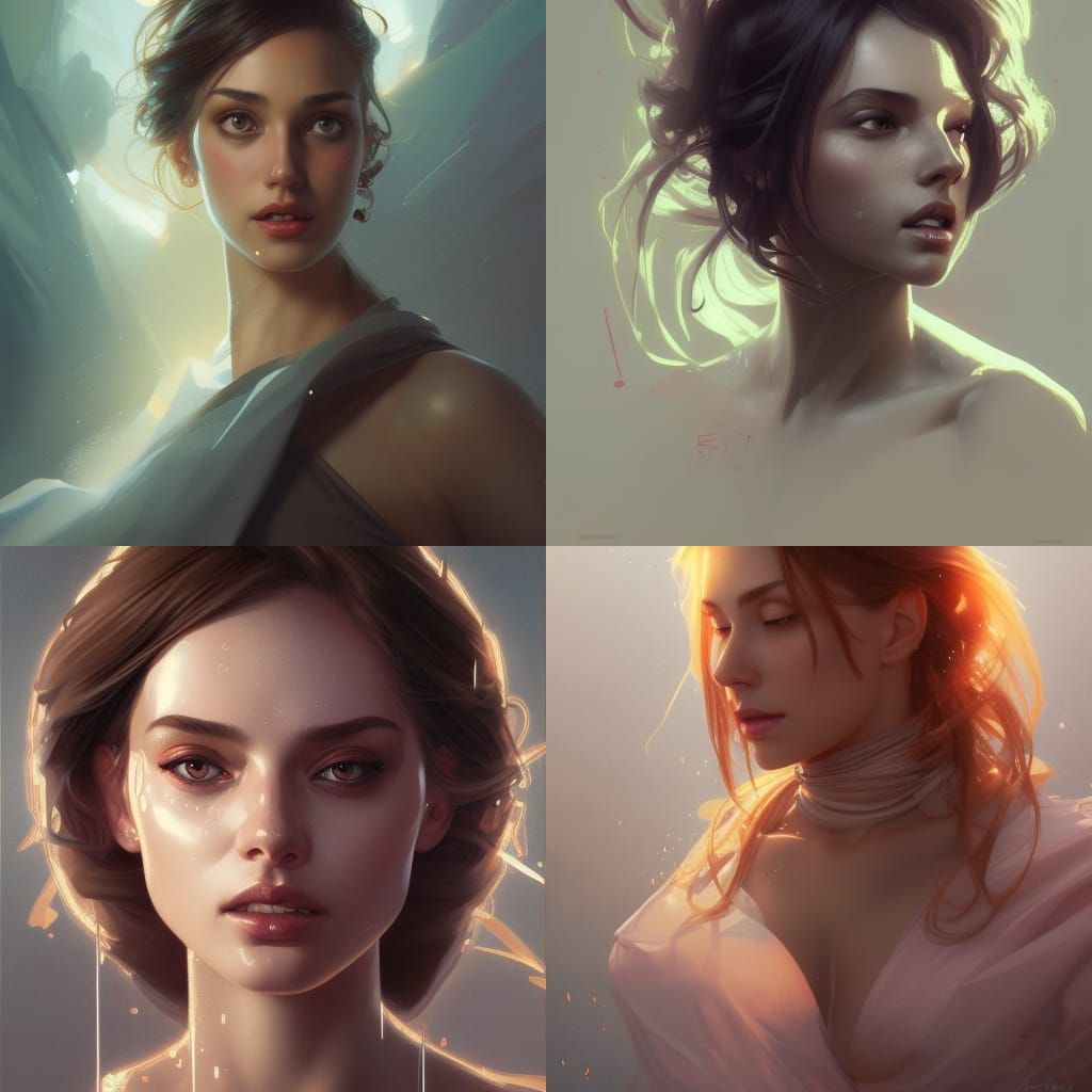 Detailed Portrait with Dynamic Lighting in Splash Art