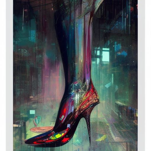 Jimmy Choo Shoe Art