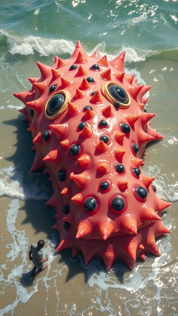 Ethereal Sea Monster Emerges from the Depths