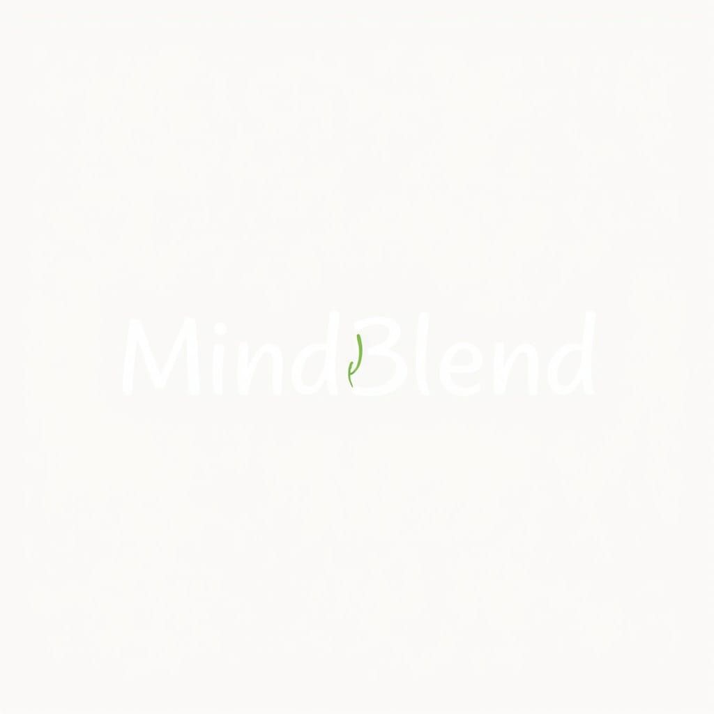 Minimalist Logo for MindBlend in Earthy Shades
