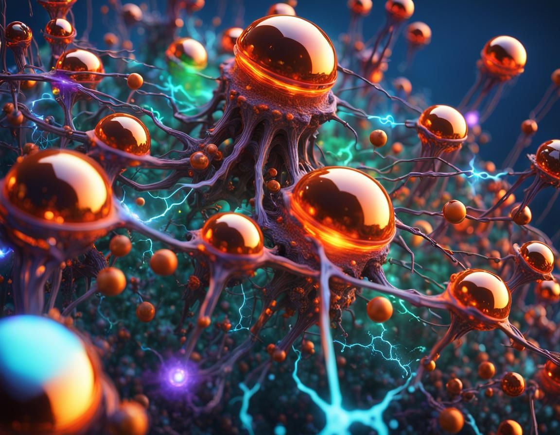 Refractive Subatomic Cell Structures in Deep Color