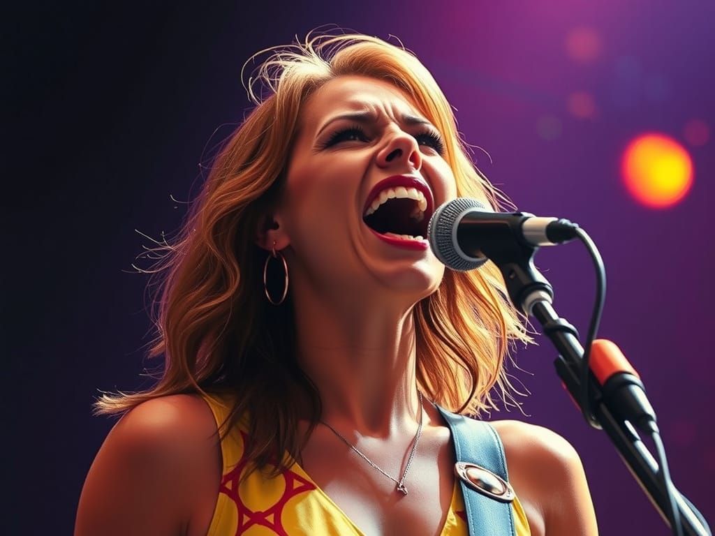 Woman's Fierce Performance of Immigrant Song in Vibrant Expr...