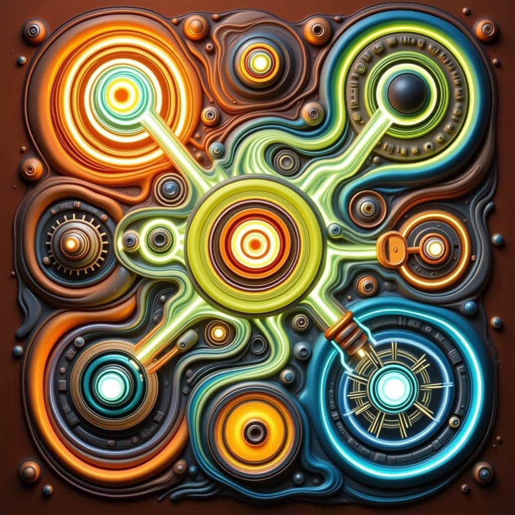 Ethereal Fluix Alien Moonlit Landscape