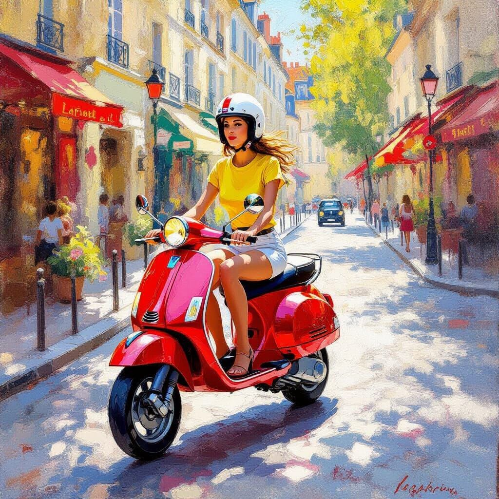 Impressionist Paris Vespa Ride