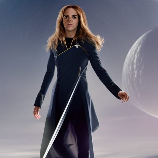 Hermione Granger as Star Trek Officer