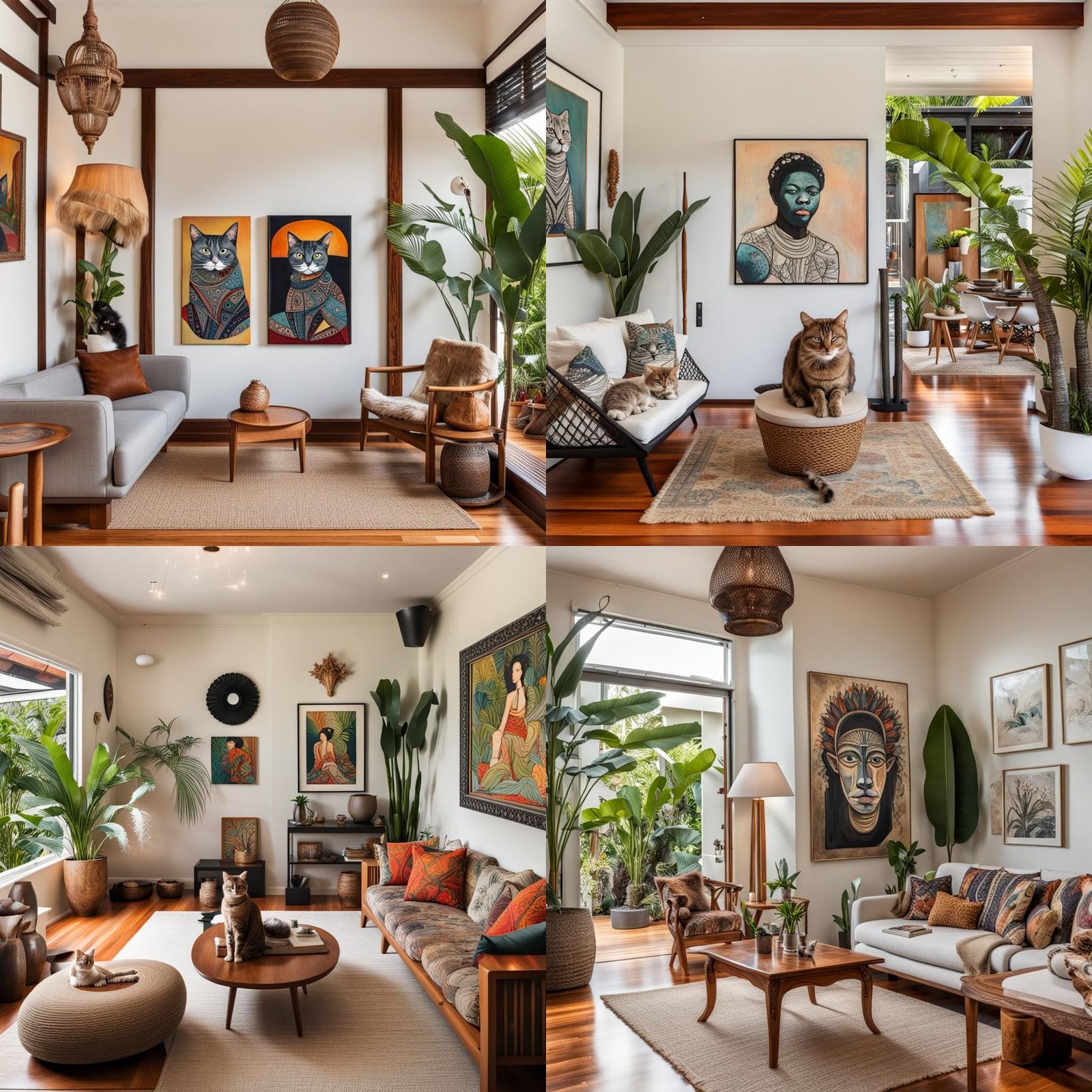 Fijian Villa Sanctuary with Myers-Style Art