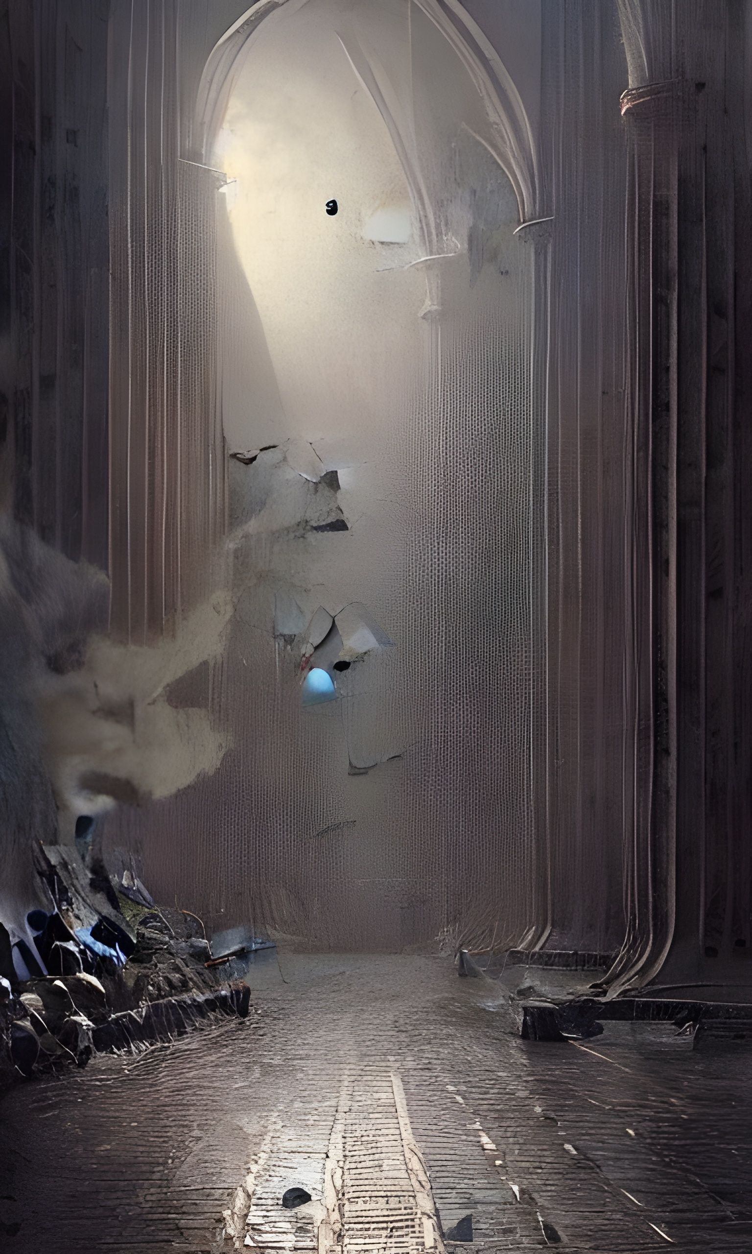 Horrific Inner Voice: a Gothic Matte Painting