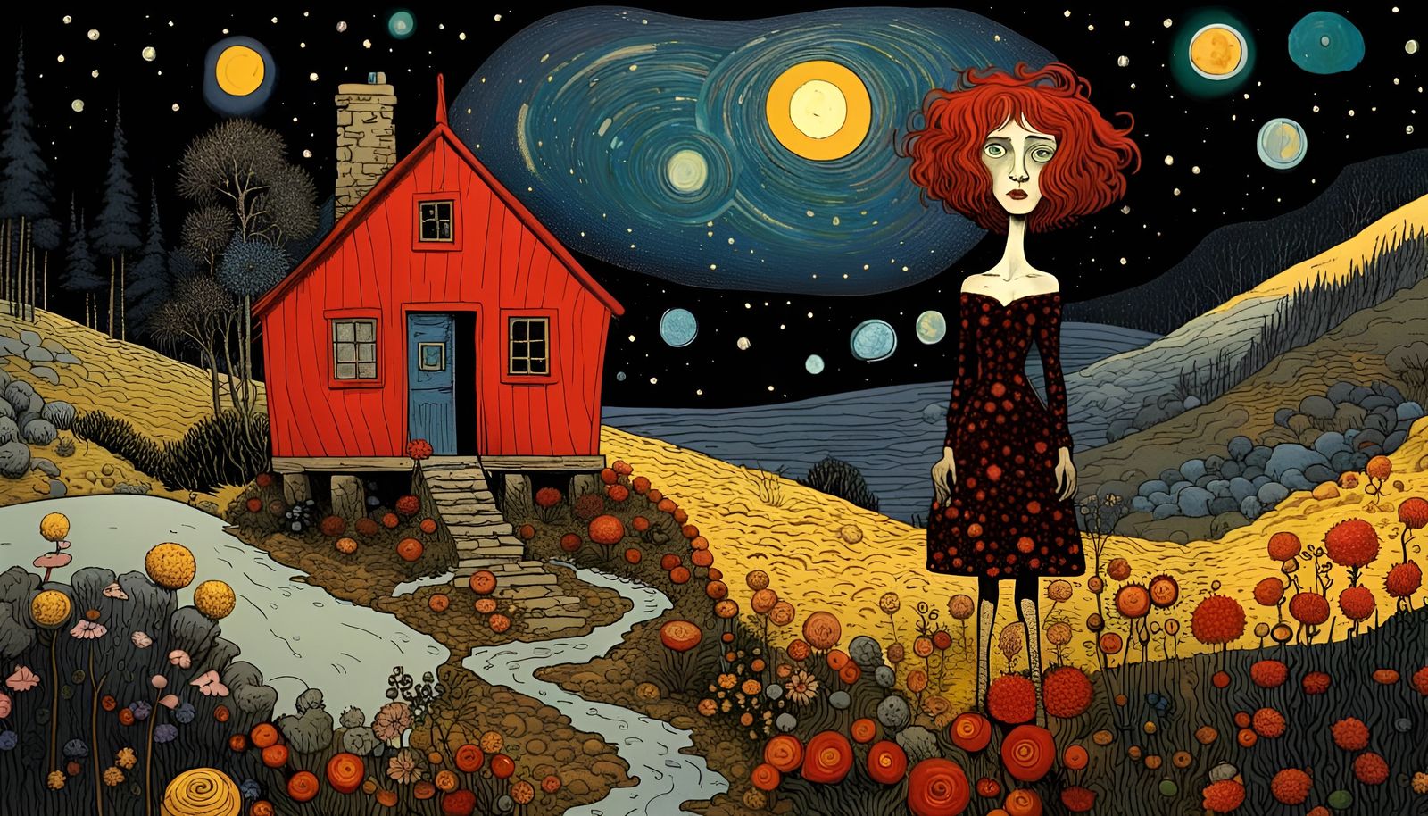 The thinnening of the legs