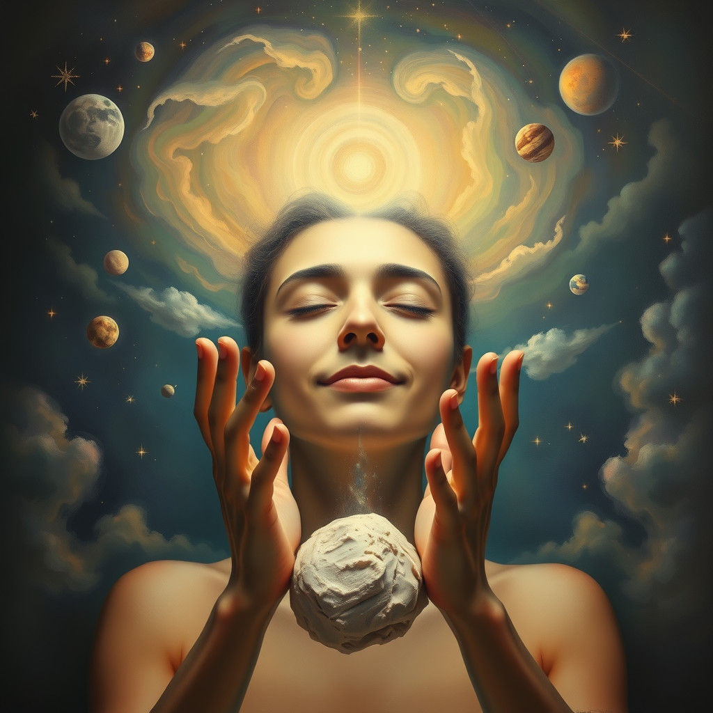 Shaping the Cosmos: A Dreamlike Vision in Playdough