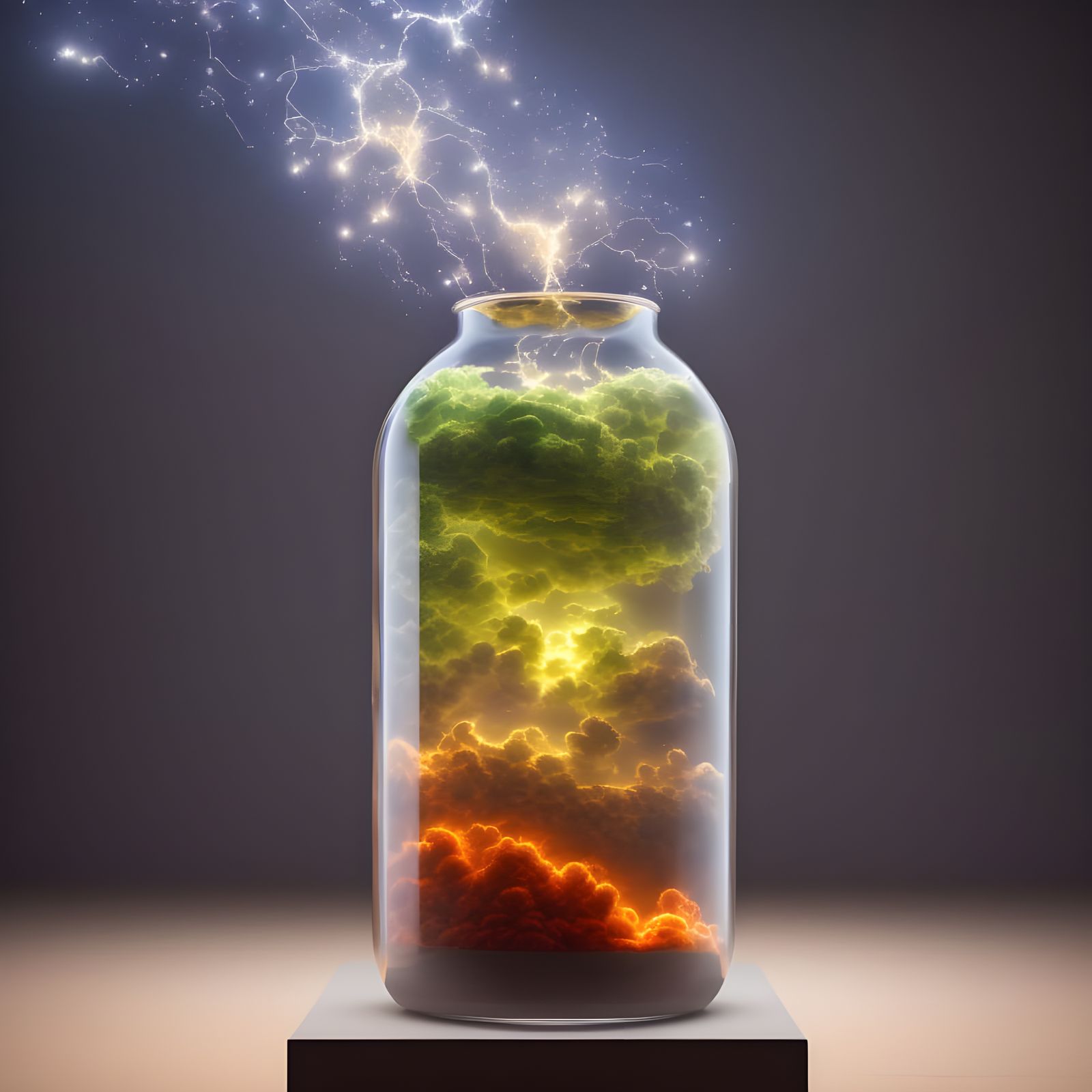 Clouds in a Jar: Fantasy Art with Dynamic Lighting