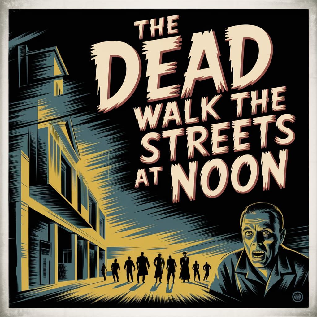 1930s Horror Movie Poster: The Dead Walk