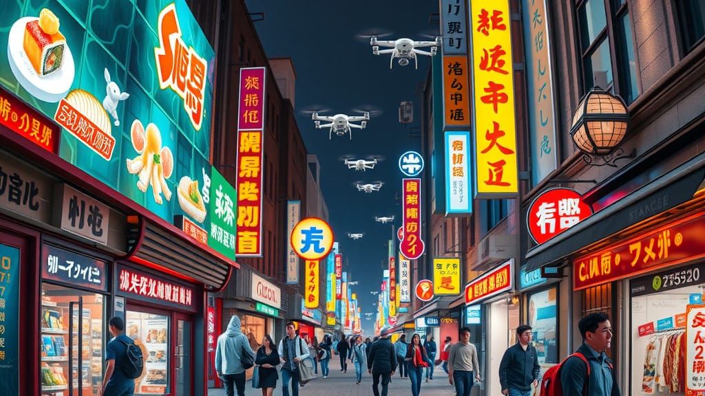 Future City Neighborhood Awe-Inspiring Display