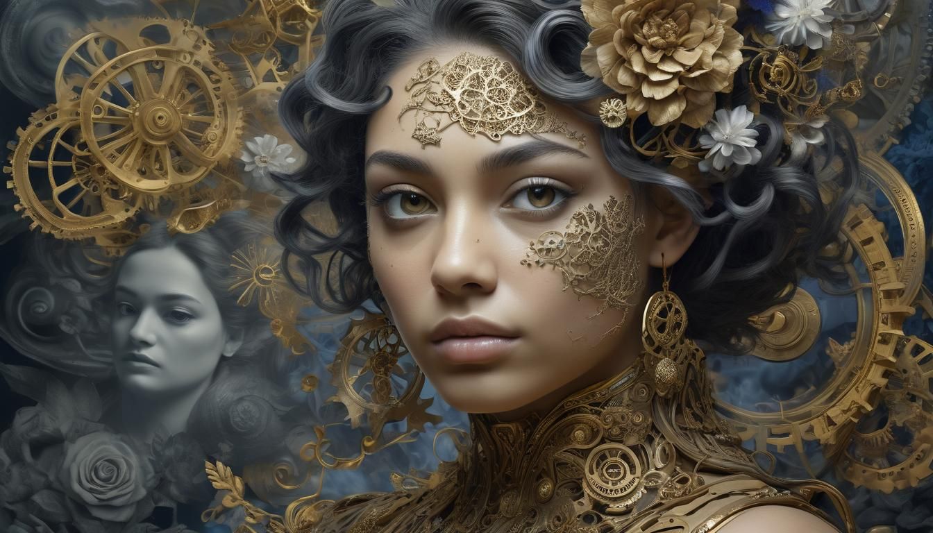 Dreamlike Portrait in Hyperrealistic Style
