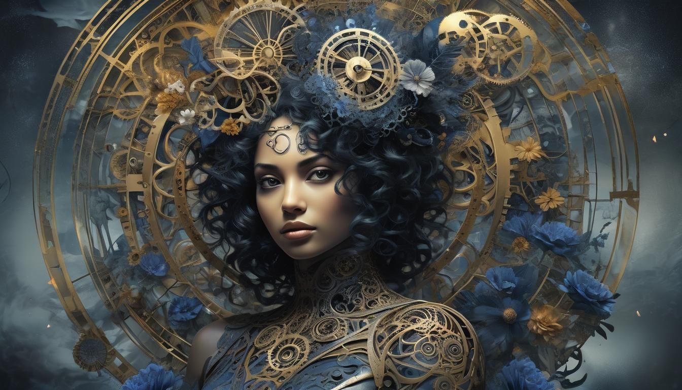 Surreal Face: Light and Shadow in Digital Art