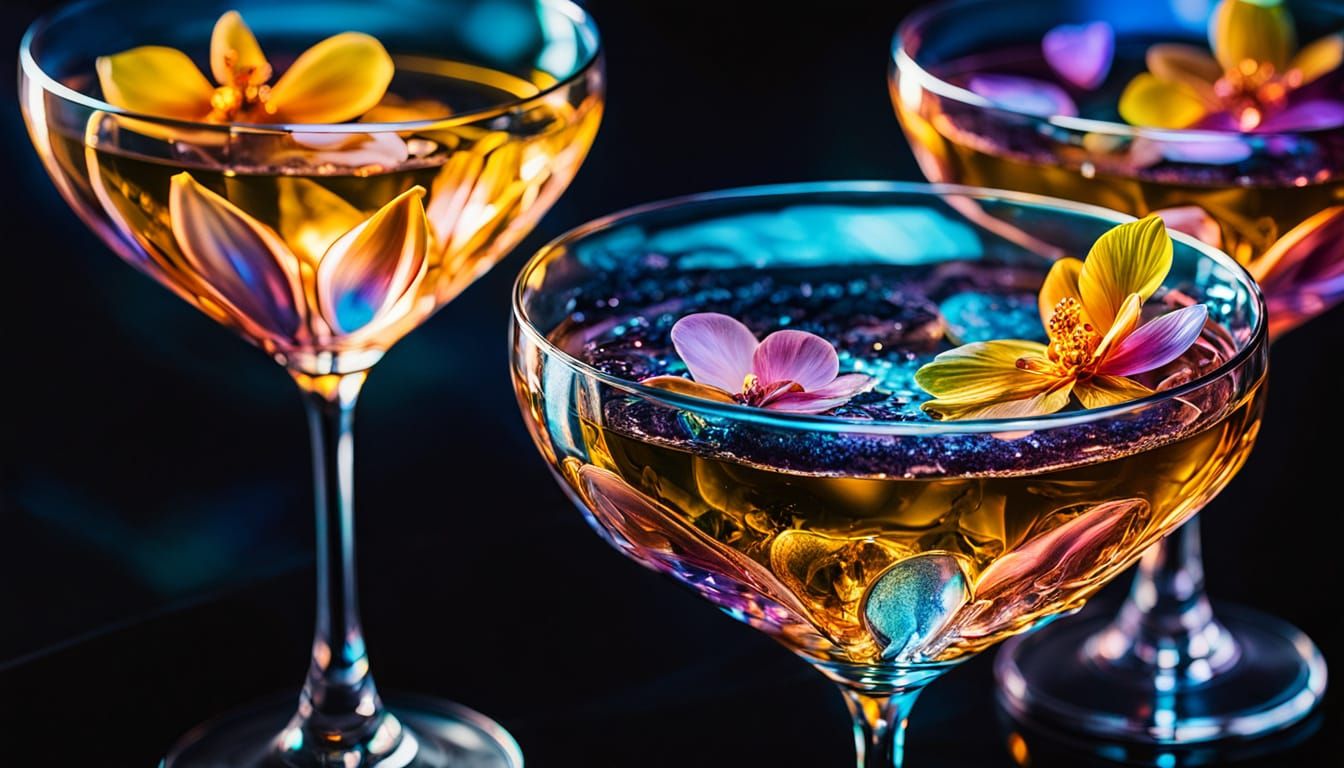 Hyper-Futuristic Alien Cocktails in Oriol Angrill Style