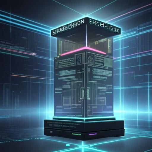 Escher-Inspired Cyberpunk Hologram Machine