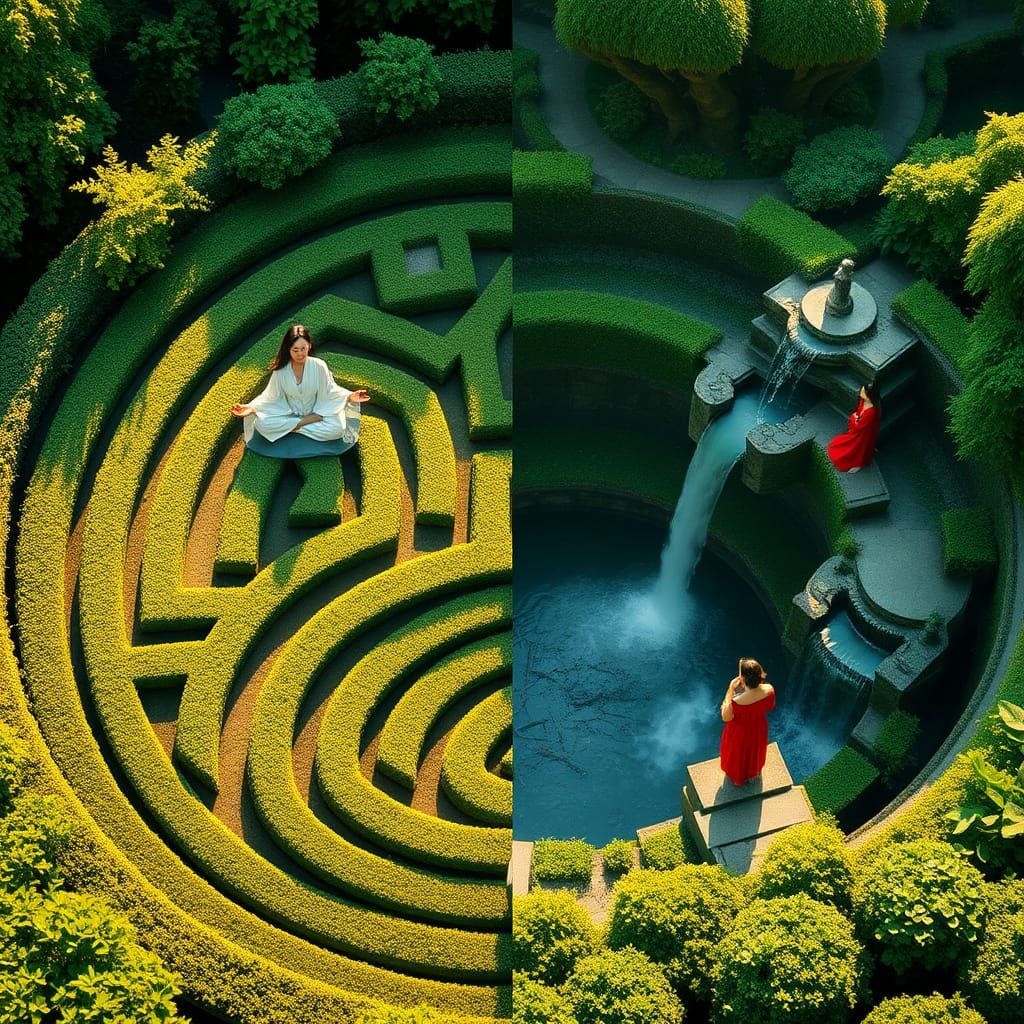 Meditative Gardens: A Digital Matte Painting
