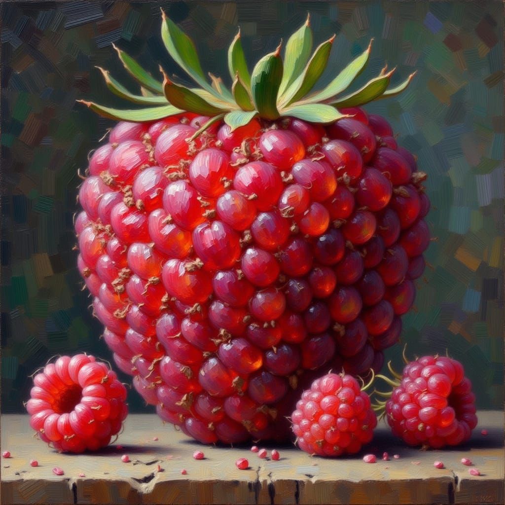 Raspberry Toupee: A Whimsical Food Creation