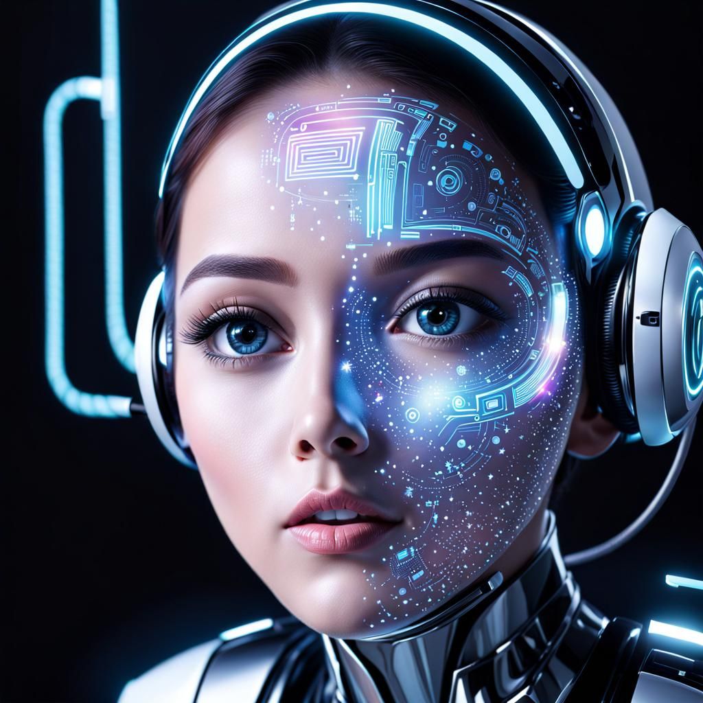 AI-Generated Futuristic Shiny Image