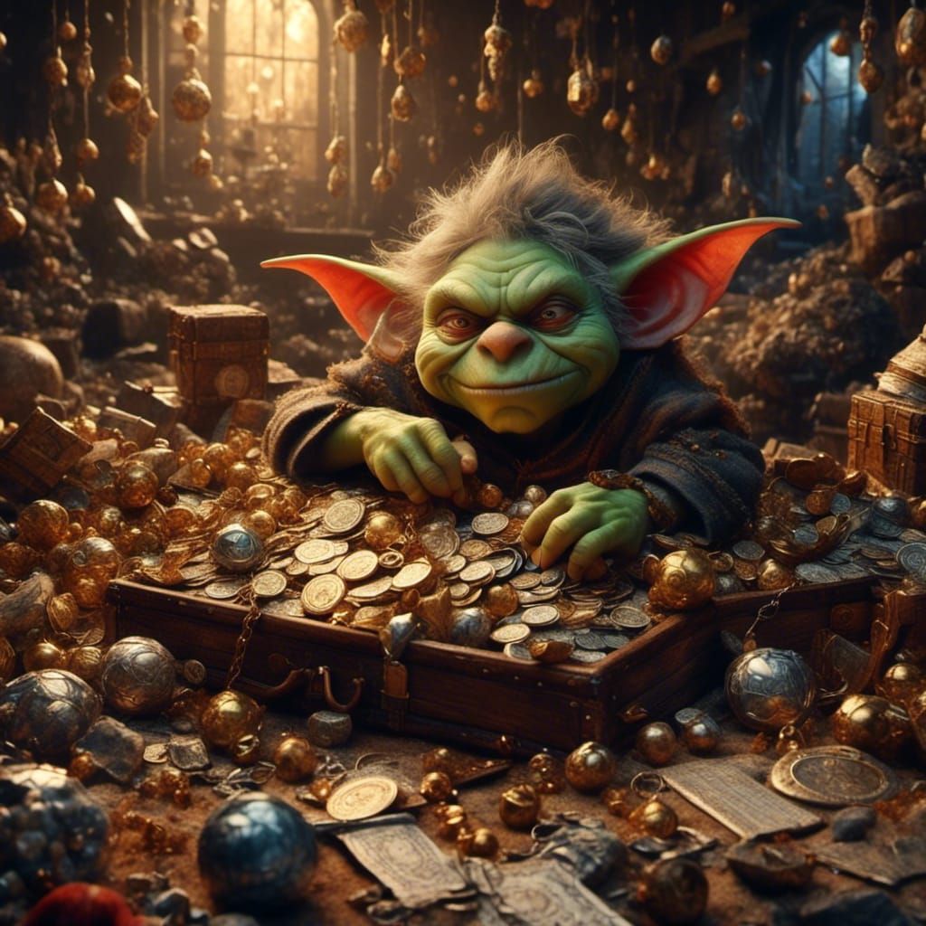 Goblin King on a Mountain of Treasure