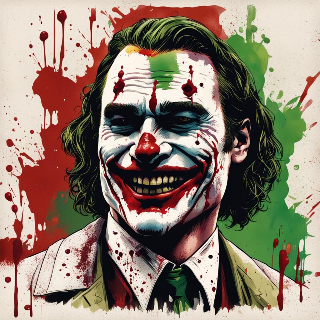 Arthur Fleck's Bloody Smile