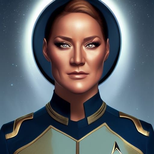 Star Trek Portrait in Digital Art Style
