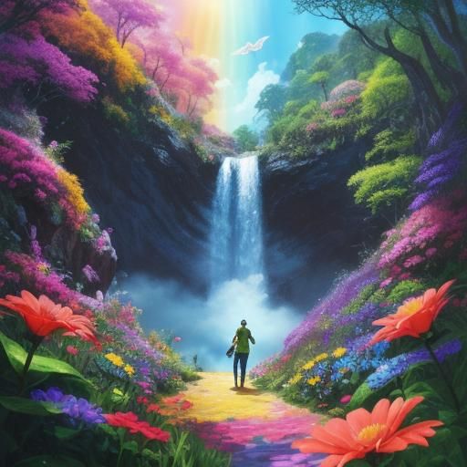 Enchanted Portal to a Whimsical Fantasy World