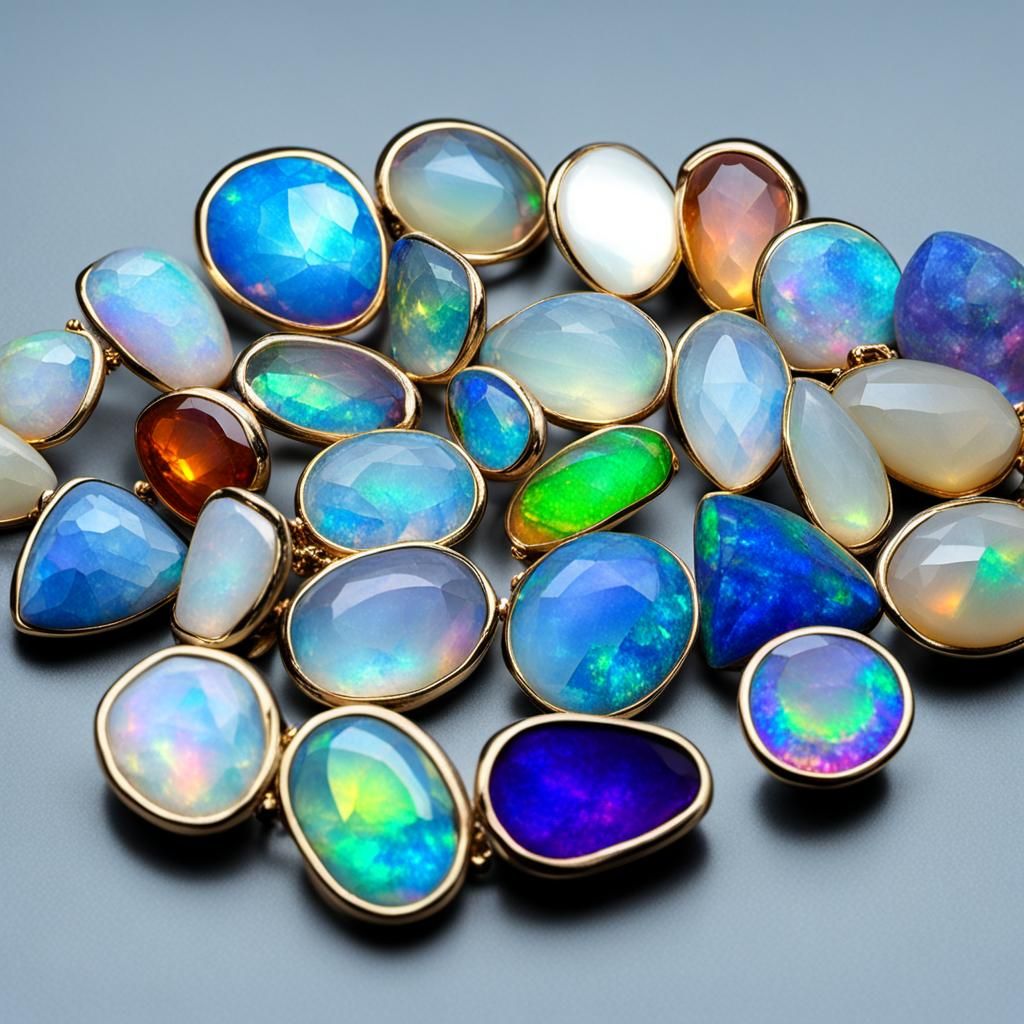 Rainbow Gemstones: Moonstone and Opal Beauty