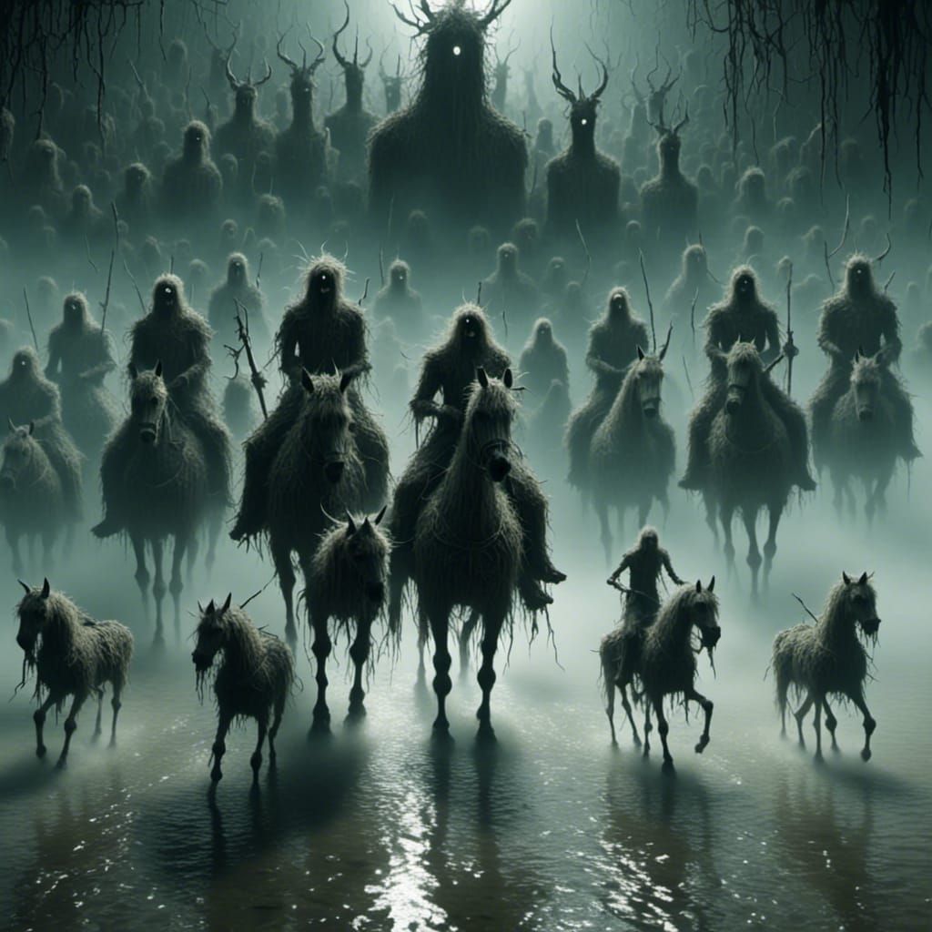 Terrifying Glitch Horror with Sinister Shadows