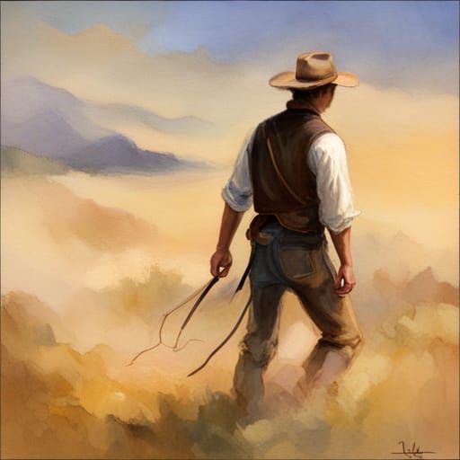 AI Generated Image of a Cowboy