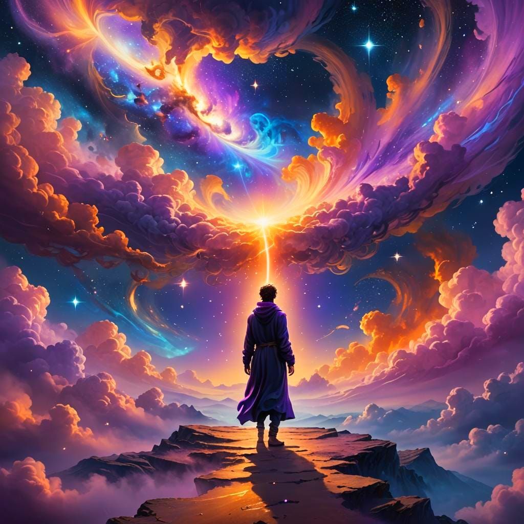 Fantastical Infinity Landscape in Detailed Matte Painting