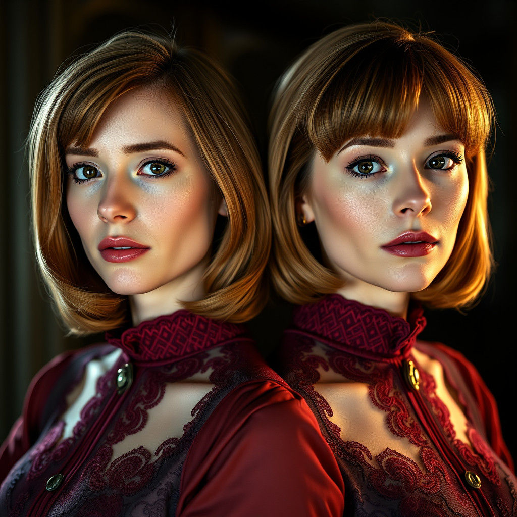 Hyperrealistic Portrait of Daphne and Velma