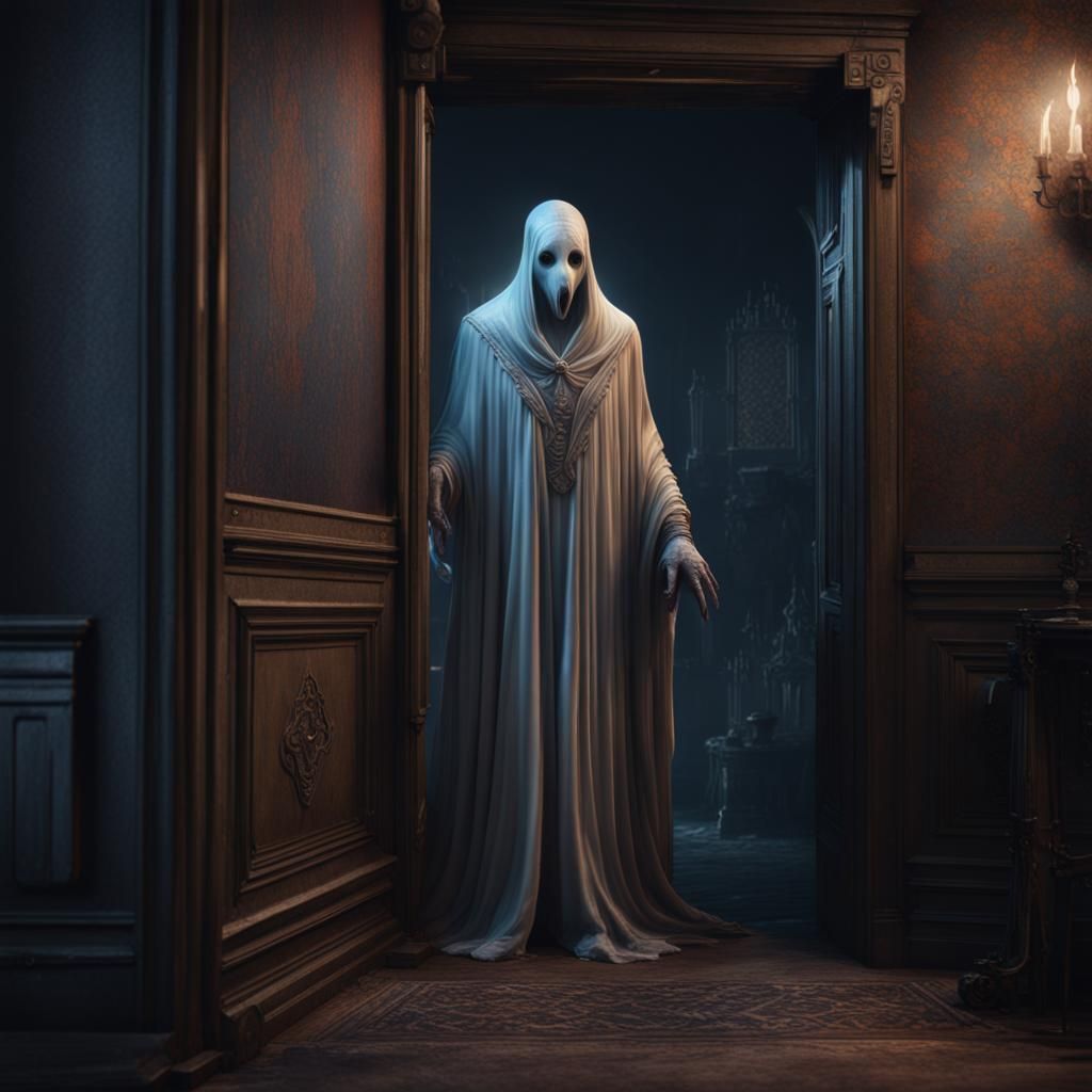 Ethereal Ghost in Detailed Matte Painting
