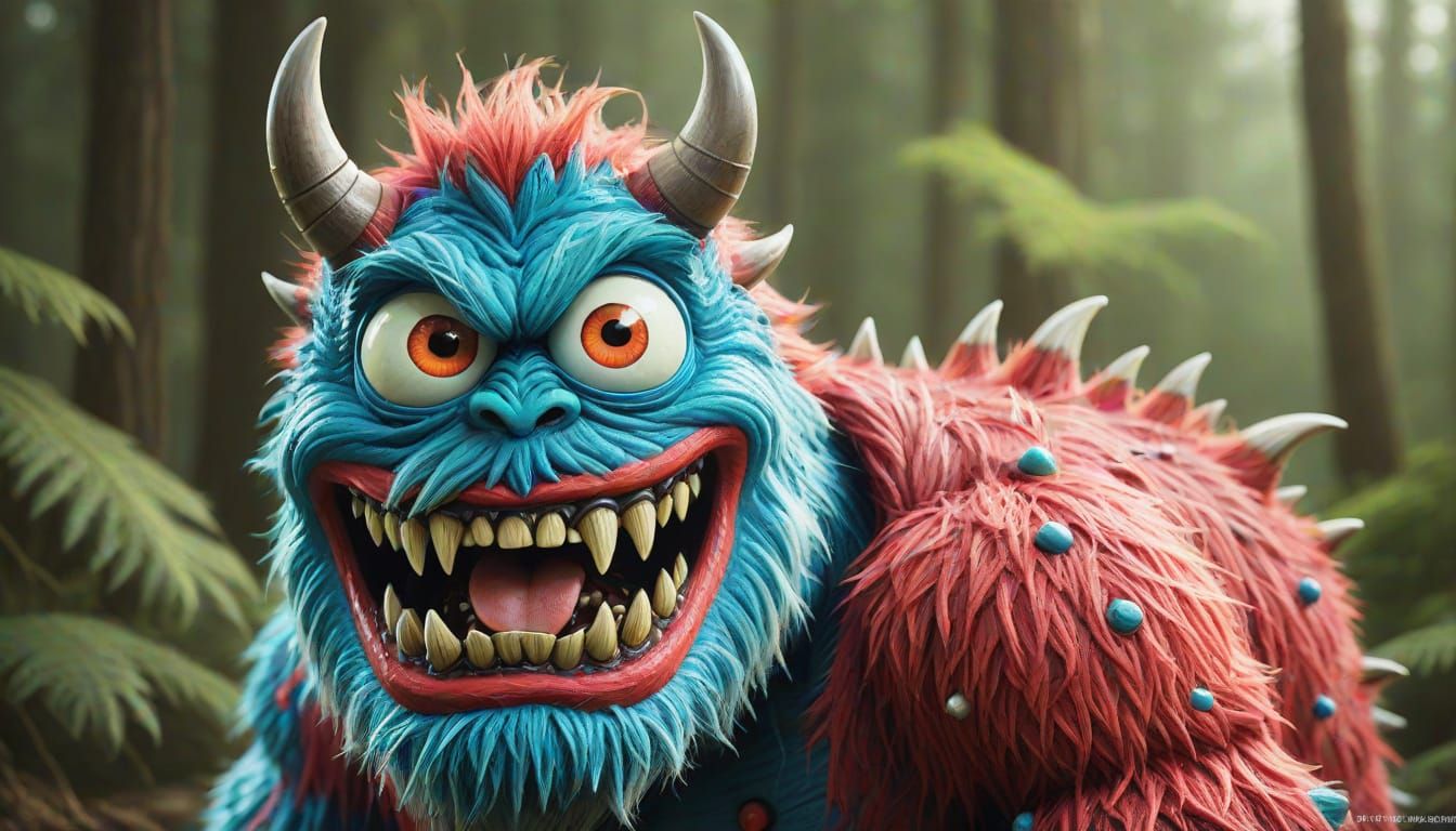 Surreal Plush Monster