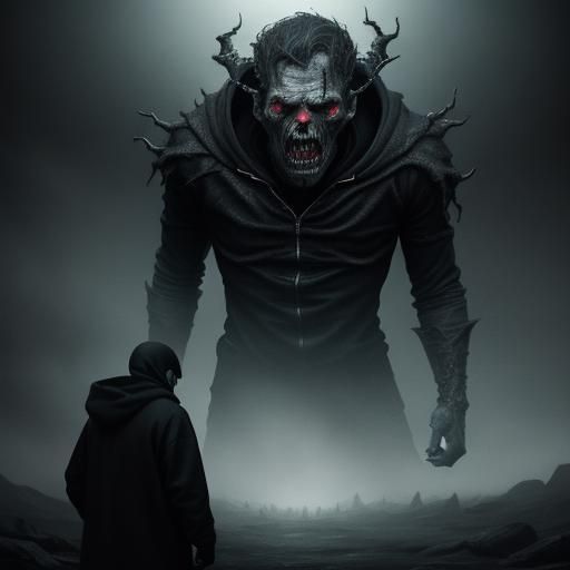 Shape Shifting Creature in 80s Horror Style