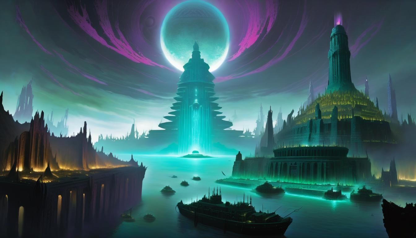 Lovecraftian Underwater City of R'lyeh