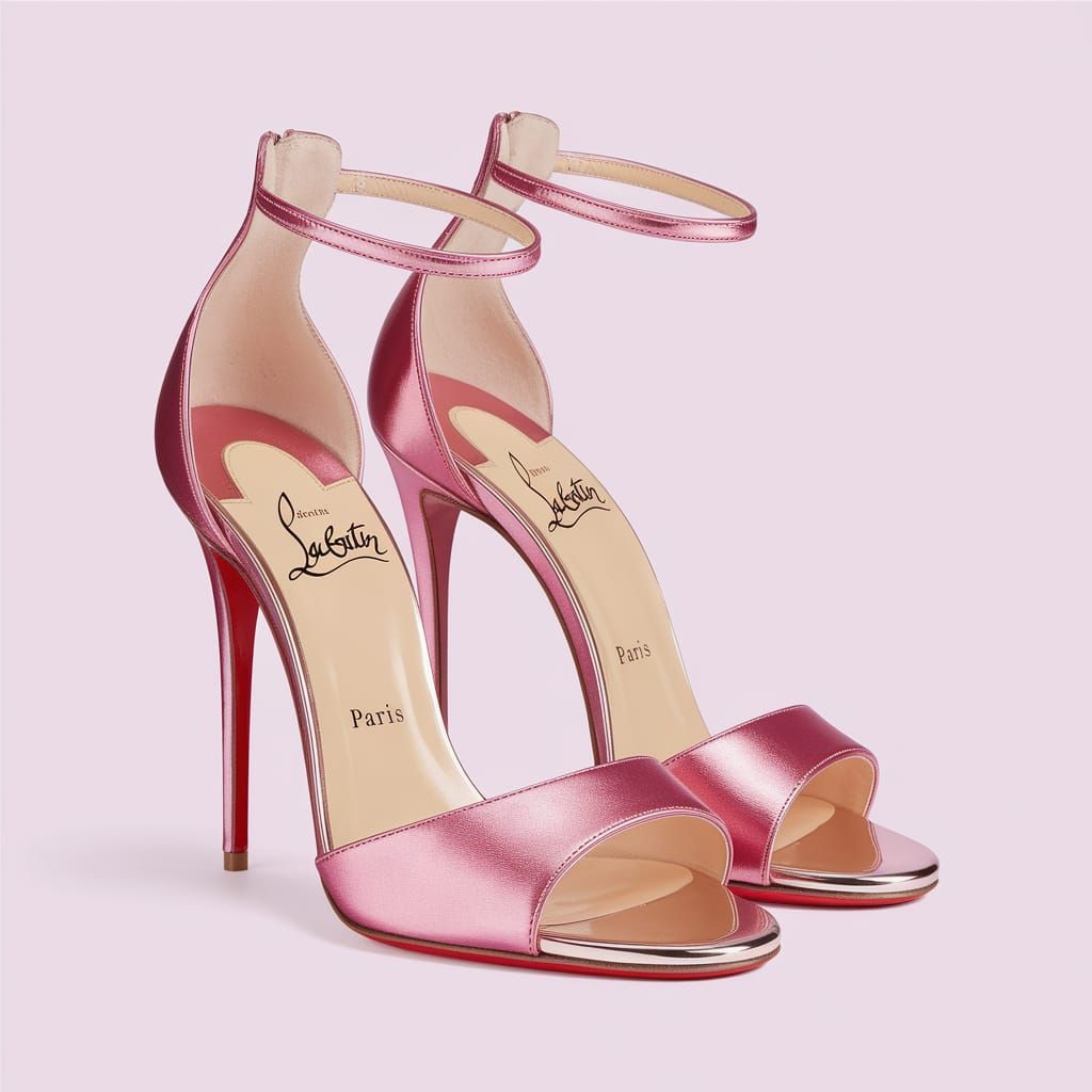 Pink Satin Christian Louboutin Stilettos: Paris Fashion