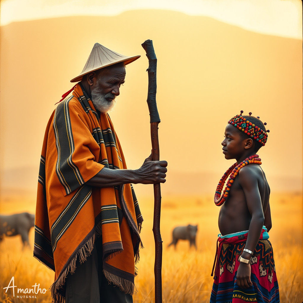 Passing of Wisdom: African Heritage in Earth Tones