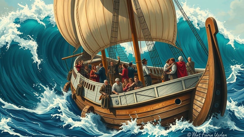 Ship vs Waves: A Hyper-Realistic Seascape