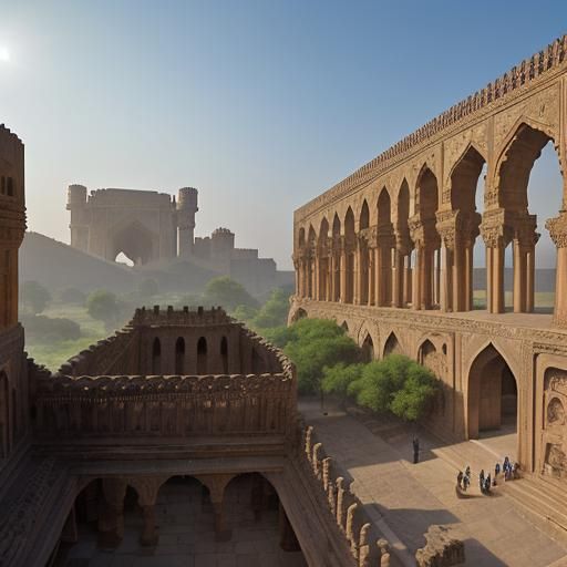 Daulatabad Fortress: Intricate Islamic Architecture at Sunri...