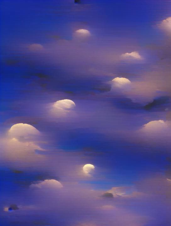 Moonlit clouds