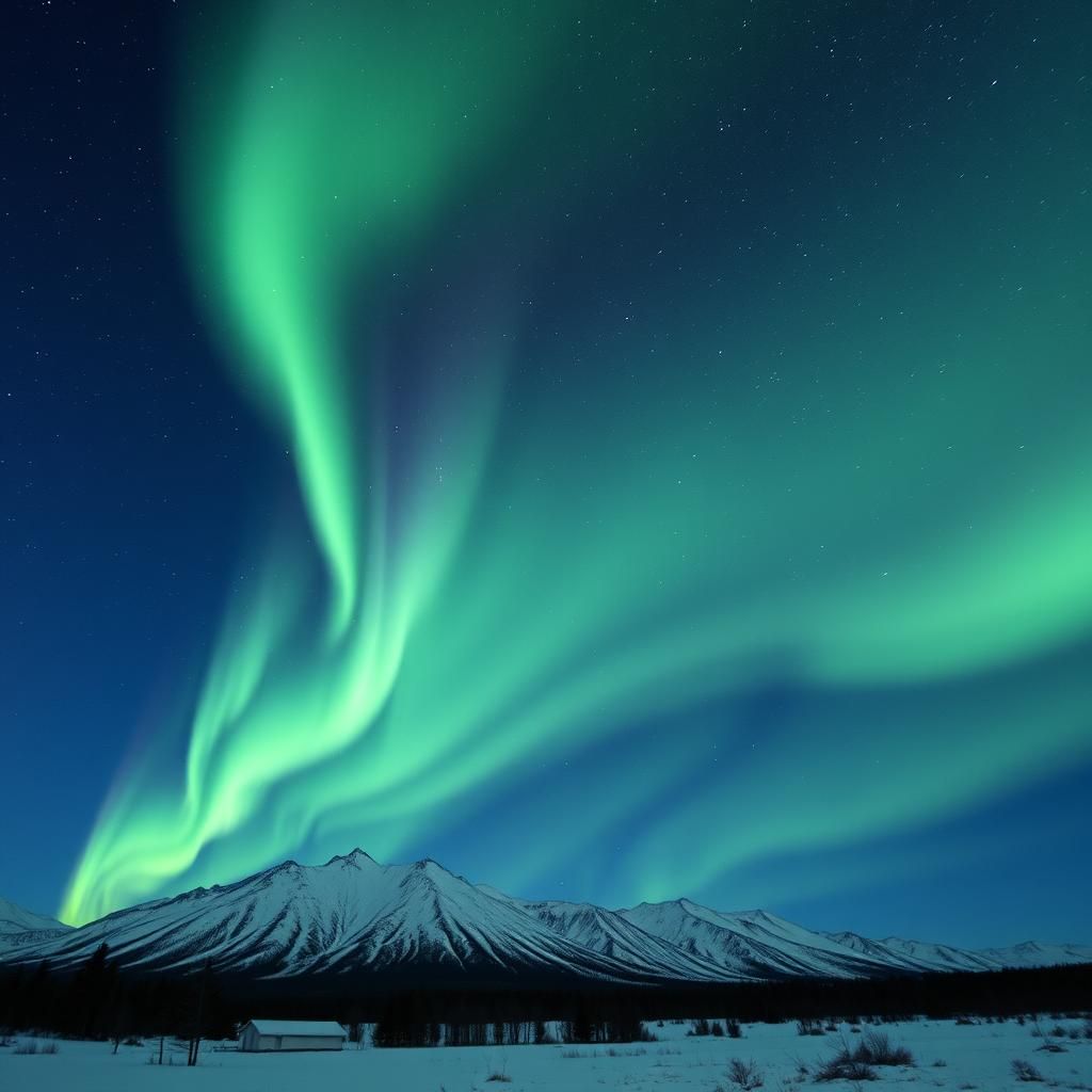 Striking Aurora Borealis Lights Up Night Sky