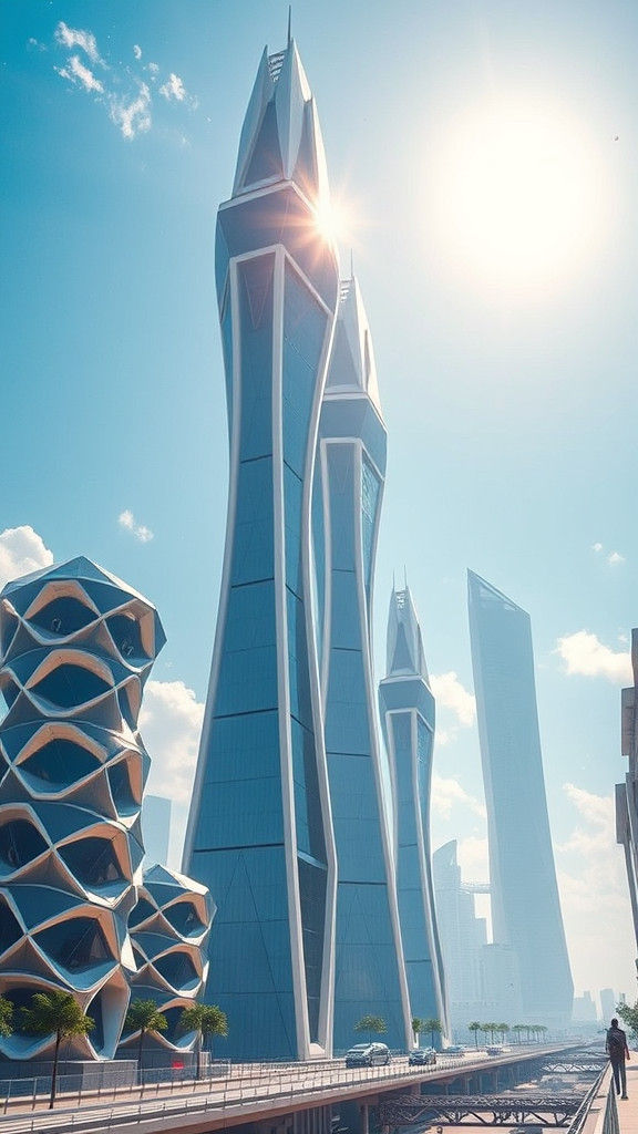 Futuristic Air Purification System Clears Polluted City