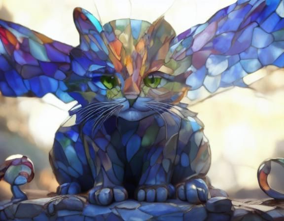 Stained Glass Scissors Digital Art