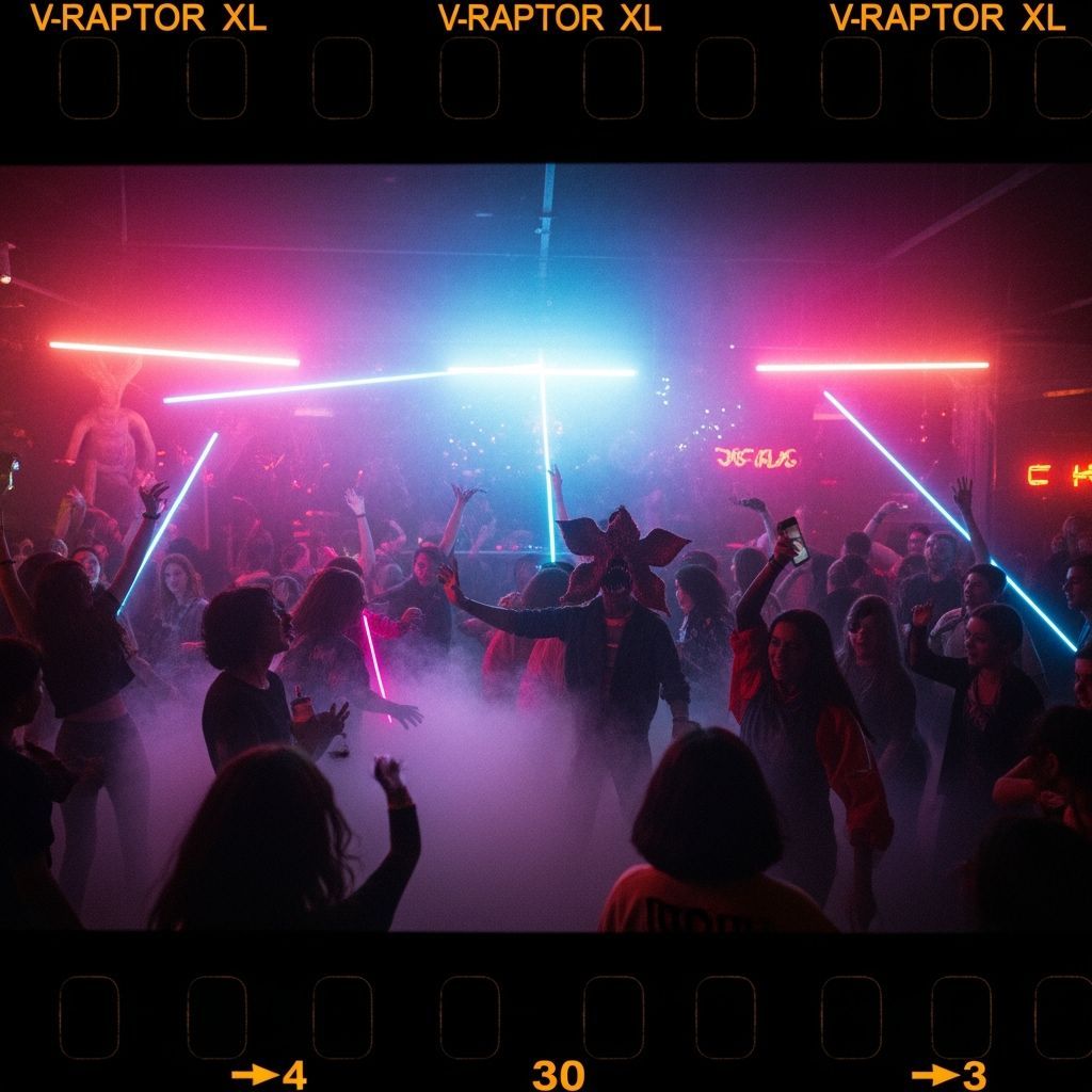 Demogorgons at a Neon Rave