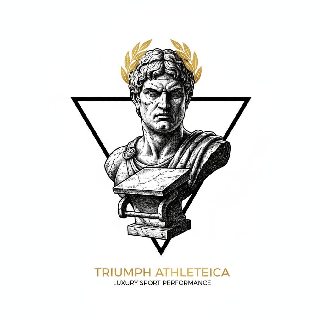 Roman Gladiator Bust in Gothic Etching Style