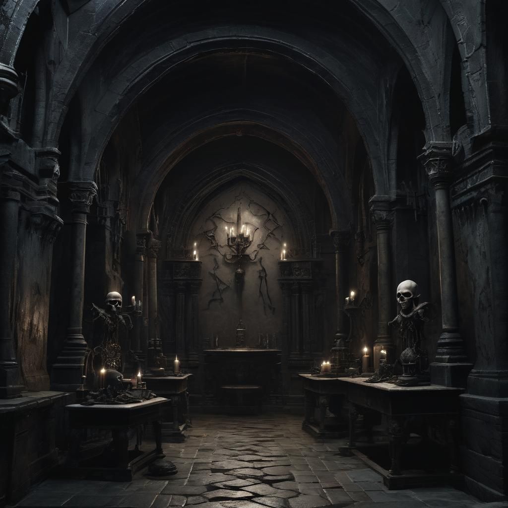 a sinister esoteric atmosphere.