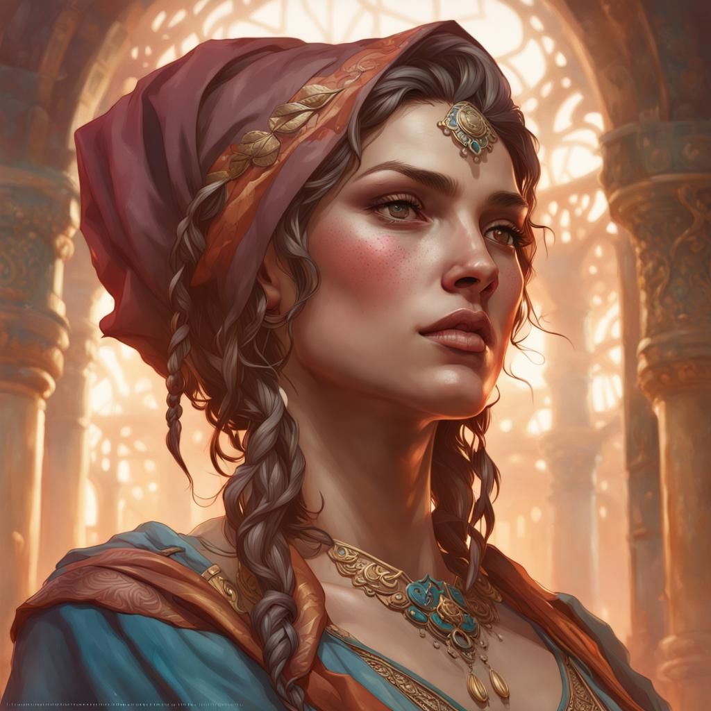 Detailed Portrait with Dynamic Lighting