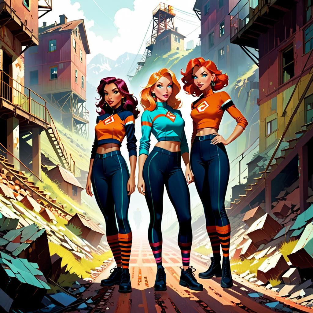 Totally Spies Investigate Abandoned Mining Town