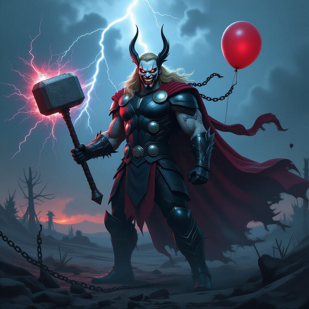 Terrifying Hybrid of Thor, Spawn, and Pennywise